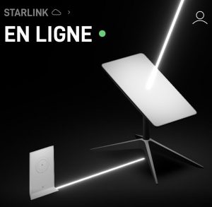 An online Starlink device